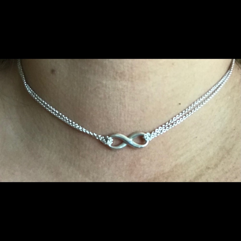 Like New! Tiffany & Co. Infinity Necklace - Picture 4 of 8